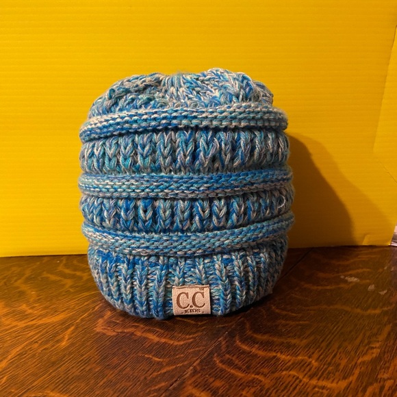 CC Children Pony Tail With 4 Tone Beanie - Picture 1 of 4